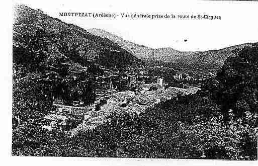 Ville de MONTPEZATSOUSBAUZON Carte postale ancienne