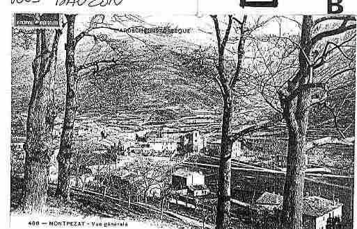 Ville de MONTPEZATSOUSBAUZON Carte postale ancienne