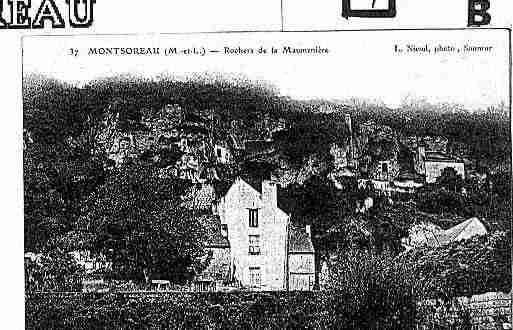 Ville de MONTSOREAU Carte postale ancienne