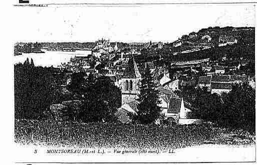 Ville de MONTSOREAU Carte postale ancienne