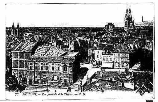 Ville de MOULINS Carte postale ancienne