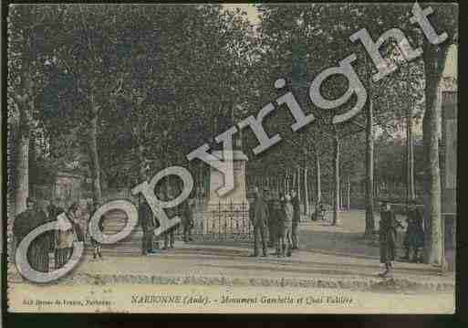 Ville de NARBONNE Carte postale ancienne