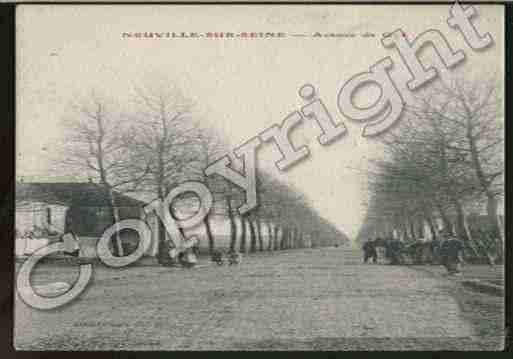 Ville de NEUVILLESURSEINE Carte postale ancienne