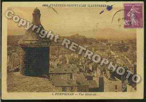 Ville de PERPIGNAN Carte postale ancienne