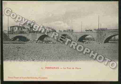 Ville de PERPIGNAN Carte postale ancienne