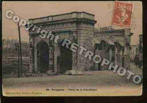 Ville de PERPIGNAN Carte postale ancienne