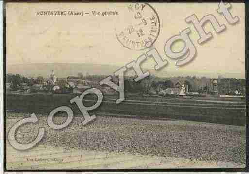 Ville de PONTAVERT Carte postale ancienne