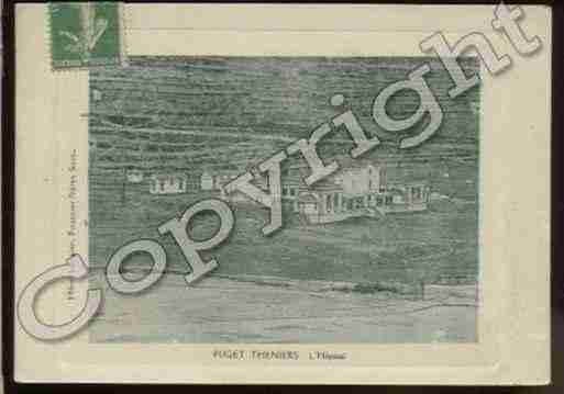 Ville de PUGETTHENIERS Carte postale ancienne