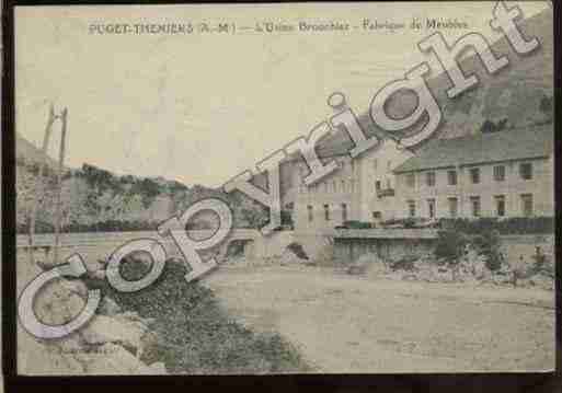 Ville de PUGETTHENIERS Carte postale ancienne