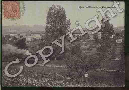 Ville de QUATRECHAMPS Carte postale ancienne