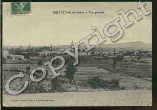 Ville de QUINTENAS Carte postale ancienne