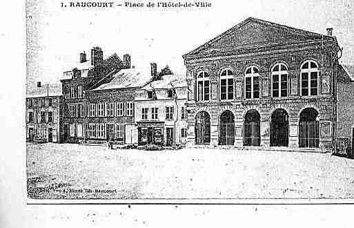 Ville de RAUCOURTETFLABA Carte postale ancienne