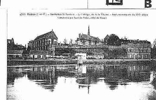 Ville de REDON Carte postale ancienne