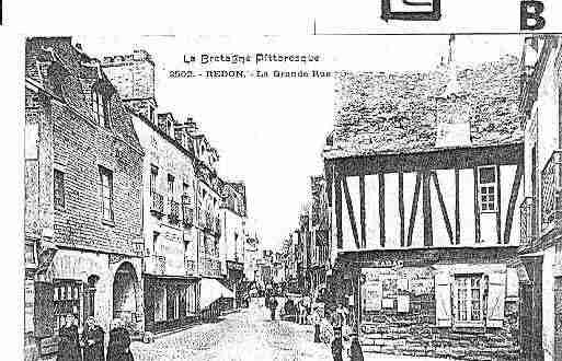 Ville de REDON Carte postale ancienne