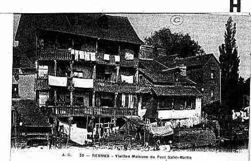 Ville de RENNES Carte postale ancienne