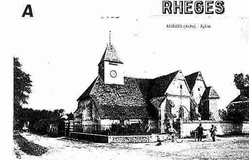 Ville de RHEGES Carte postale ancienne