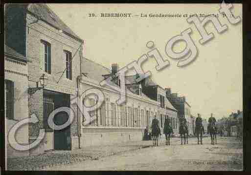 Ville de RIBEMONT Carte postale ancienne