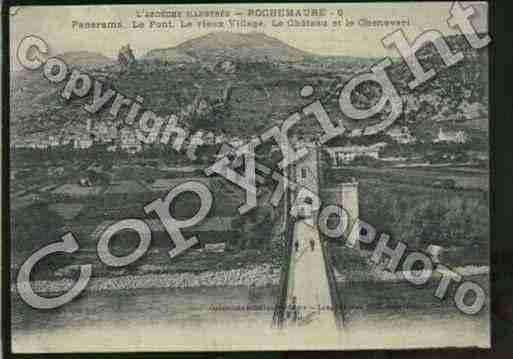 Ville de ROCHEMAURE Carte postale ancienne