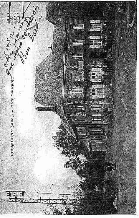 Ville de ROCQUIGNY Carte postale ancienne