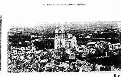 Ville de RODEZ Carte postale ancienne