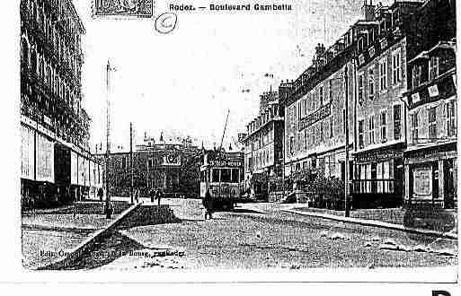 Ville de RODEZ Carte postale ancienne