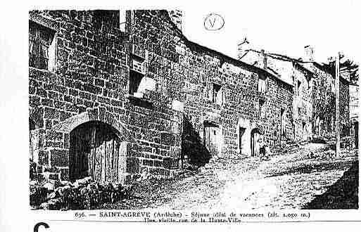 Ville de SAINTAGREVE Carte postale ancienne