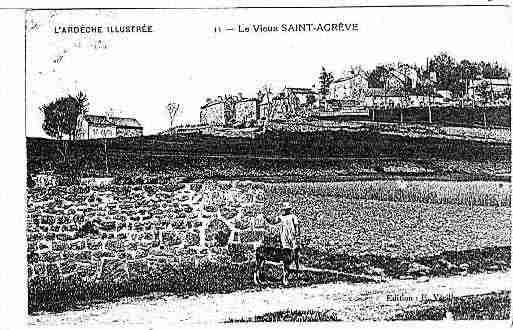 Ville de SAINTAGREVE Carte postale ancienne