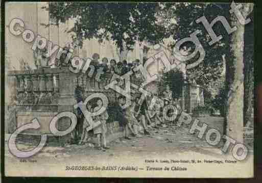 Ville de SAINTGEORGESLESBAINS Carte postale ancienne