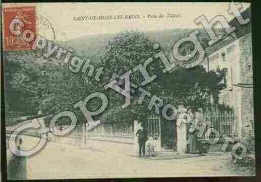 Ville de SAINTGEORGESLESBAINS Carte postale ancienne