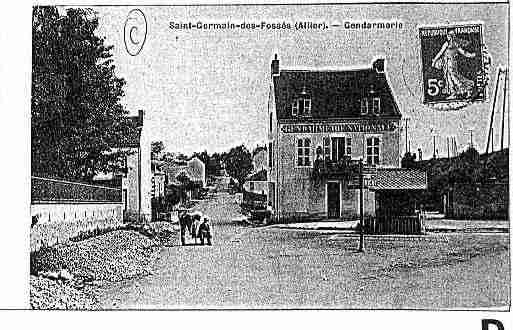 Ville de SAINTGERMAINDESFOSSES Carte postale ancienne