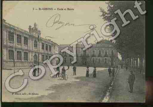 Ville de SAINTGIRONS Carte postale ancienne