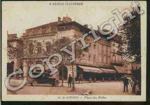 Ville de SAINTGIRONS Carte postale ancienne