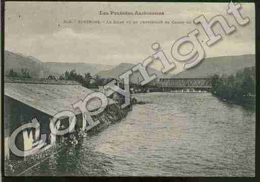 Ville de SAINTGIRONS Carte postale ancienne