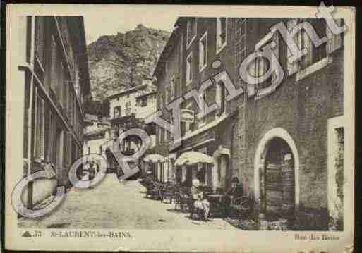 Ville de SAINTLAURENTLESBAINS Carte postale ancienne