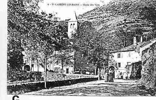 Ville de SAINTLAURENTLESBAINS Carte postale ancienne