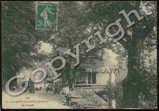 Ville de SAINTLAURENTLESBAINS Carte postale ancienne