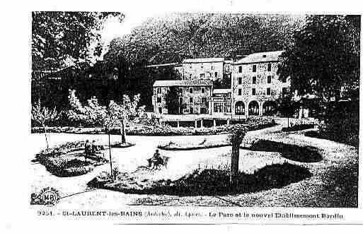 Ville de SAINTLAURENTLESBAINS Carte postale ancienne