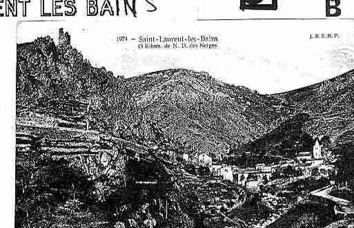 Ville de SAINTLAURENTLESBAINS Carte postale ancienne