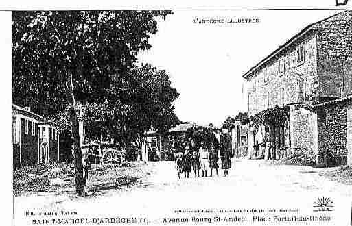 Ville de SAINTMARCELD\\\'ARDECHE Carte postale ancienne