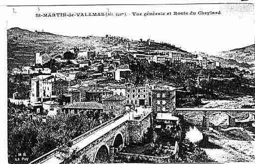 Ville de SAINTMARTINDEVALAMAS Carte postale ancienne