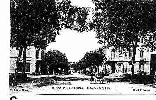 Ville de SAINTPOURCAINSURSIOULE Carte postale ancienne