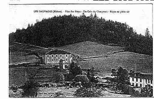 Ville de SAUVAGES(LES) Carte postale ancienne