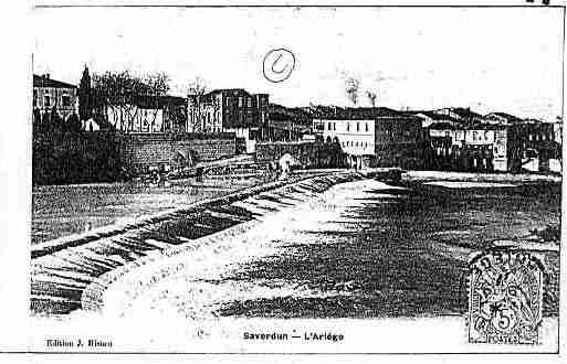 Ville de SAVERDUN Carte postale ancienne