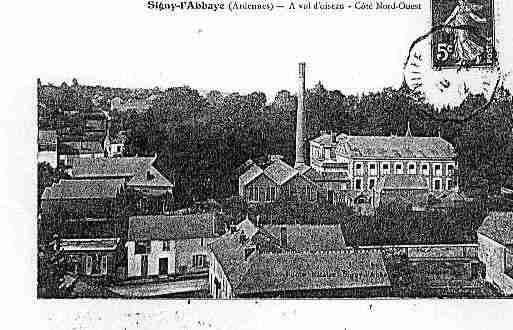 Ville de SIGNYL\\\'ABBAYE Carte postale ancienne