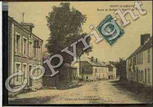 Ville de SIGNYL\\\'ABBAYE Carte postale ancienne