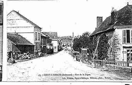 Ville de SIGNYL\'ABBAYE Carte postale ancienne