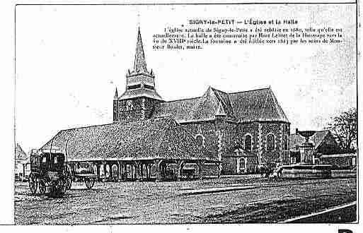 Ville de SIGNYLEPETIT Carte postale ancienne
