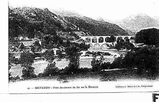 Ville de SISTERON Carte postale ancienne