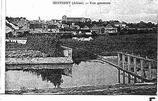 Ville de SOUVIGNY Carte postale ancienne