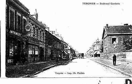 Ville de TERGNIER Carte postale ancienne